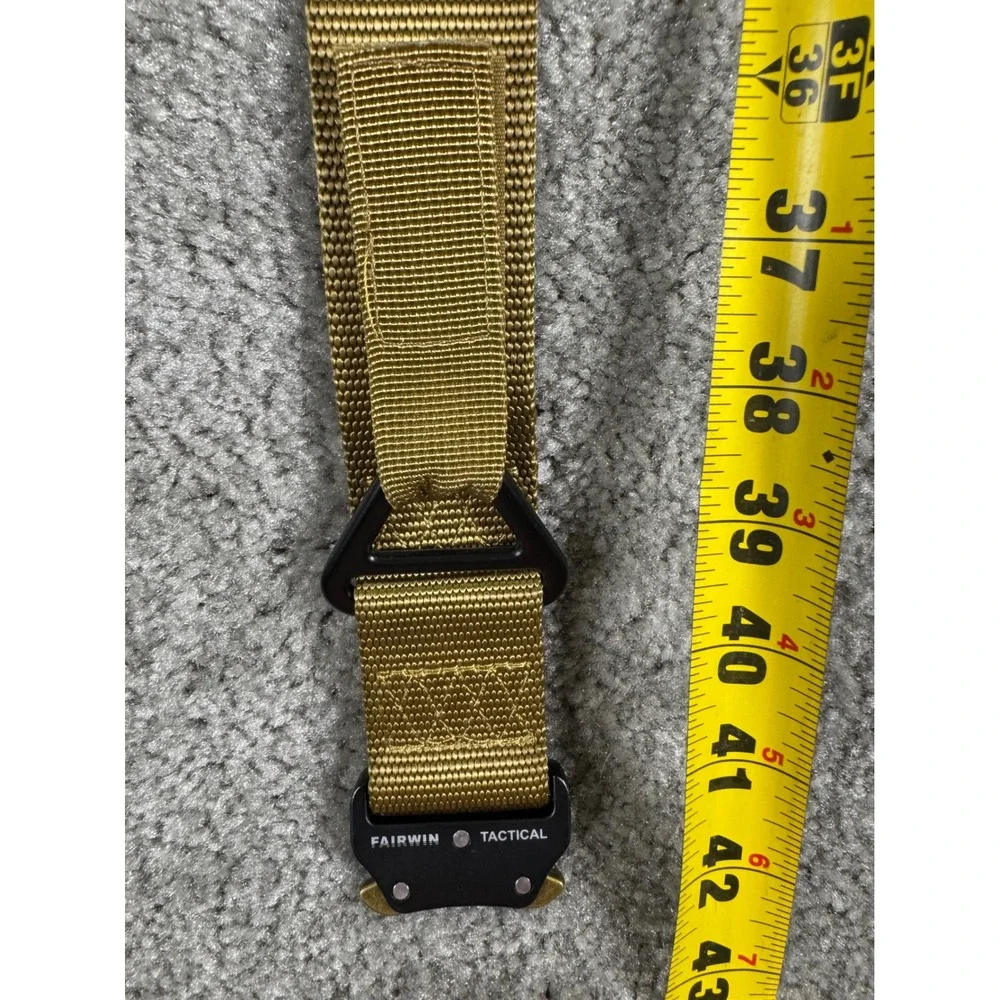 Fairwin Tactical Belt Mens Coyote Brown Nylon Heavy Duty Quick Release Buckle